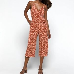 Kaileigh burnt orange jumpsuit